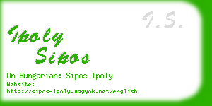 ipoly sipos business card